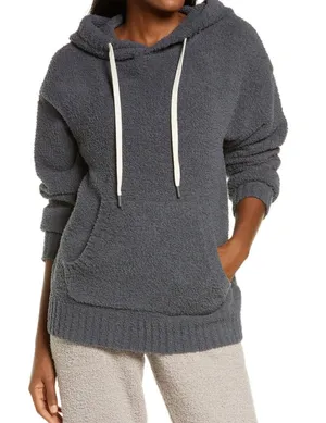UGG Womens Asala Fleece Pullover Hoodie Size Large Gray Cozy Lounge Comfort thumbnail 1