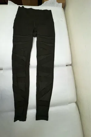 Lululemon Wunder Under Pant (Hi-Rise) *Tech Mesh 28" Dark Olive size 8 thumbnail 4
