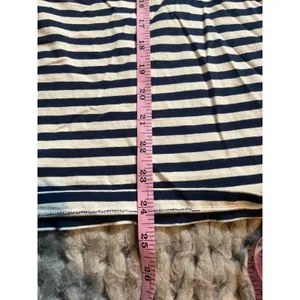 Pact racer back striped blue tank size small thumbnail 2