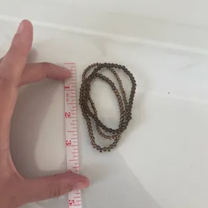 Set of Metallic Beaded Layering Bracelets thumbnail 4