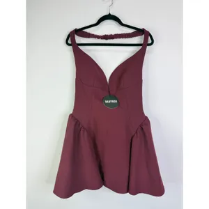NEW Babyboo MARLA Mini Dress Cherry Lacquer Size XXL Cocktail Party Dress thumbnail 3