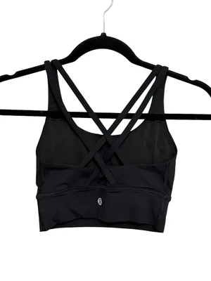 Lululemon Energy Long Line Bra in Black - Size 2 thumbnail 4