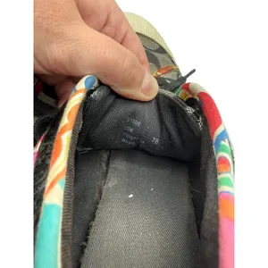 Coach Zoe Poppy Signature High‎ Top Sneakers 7B Black Gray Multi Monogram Y2K thumbnail 12