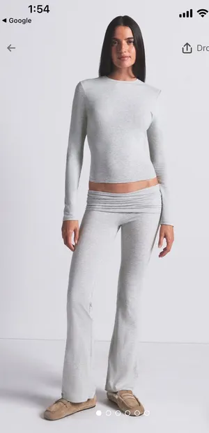 SKIMS Cotton Jersey Long Sleeve thumbnail 1