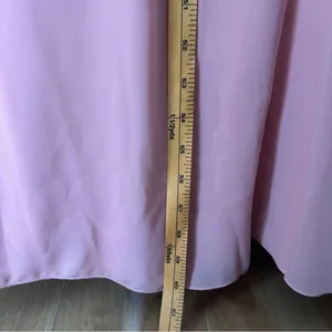 Show Me Your MuMu Pink Crepe Chiffon‎ Flutter Sleeve V-Neck Wrap Maxi Dress S thumbnail 12