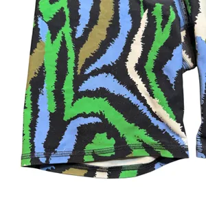 Diane Von Furstenberg X Target Womens Bike Shorts Disco Zebra Green Multi Medium thumbnail 3