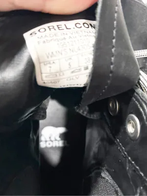 Sorel Women's Brex Lace Boot Black Leather Combat Size 7 thumbnail 6