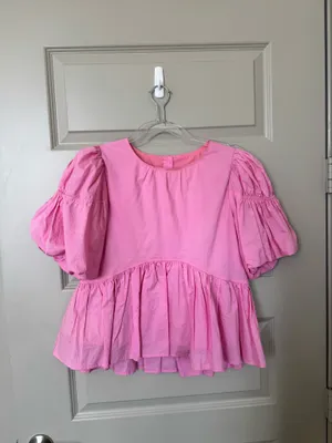 Pink Babydoll Blouse thumbnail 3