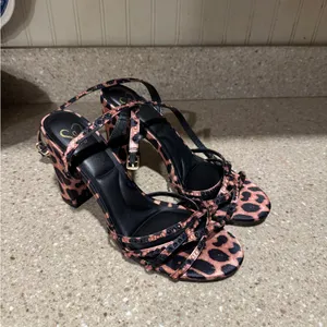 Windsor Leopard Print Strappy Heels thumbnail 2