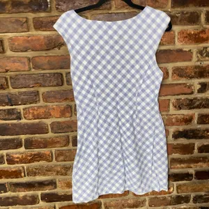 Saylor Gray White Gingham Plaid Hadleigh Mini Dress Women's Size Medium thumbnail 7