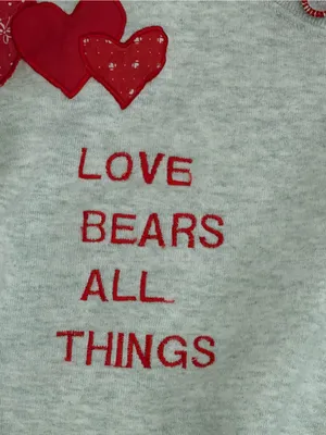 Valentine’s Day custom love themed crewneck sweatshirt vintage vault find large thumbnail 4
