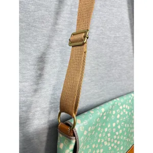Fossil Crossbody Messenger Bag Green Laptop Coated‎ Laminated thumbnail 5