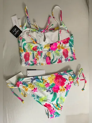 Salt & Cove SET Bikini Swimsuit Multi Colored Size S Juniors NWT thumbnail 4