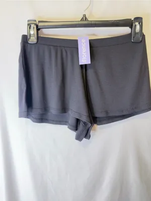 florence by mills nwt Do Not Disturb Cozy Ribbed Modal Sleep Short, Black, Small thumbnail 4