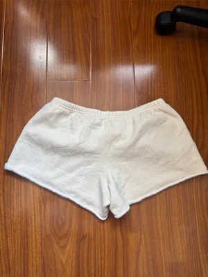 Brandy Melville John Galt Malibu Cream Fleece Shorts thumbnail 3