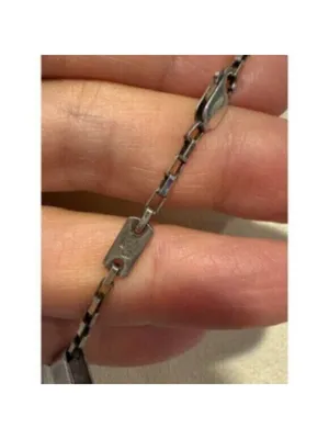GUCCI G Necklace Sterling Silver 925 Made in Italy thumbnail 2