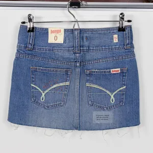 Bongo NWT  Distressed Rhinestone Denim Micro Mini Skirt thumbnail 2