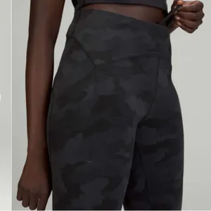 Lululemon Gray Camouflage Power Through High Rise Leggings 4 thumbnail 6