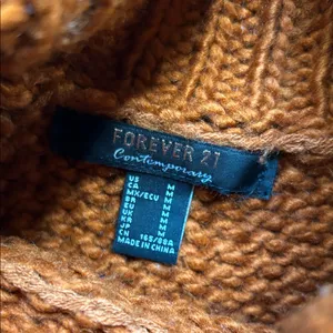 Forever 21 Chunky Knit Turtleneck Sweater - Orange thumbnail 2