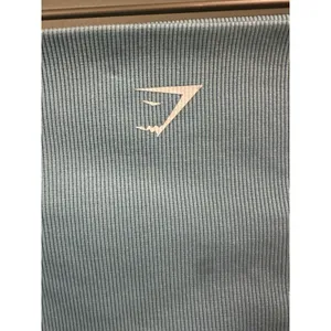 Gymshark Energy+ Seamless Leggings High Waisted Blue Eyelet Tights Womens thumbnail 4