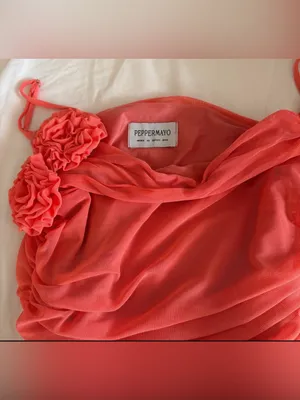 Peppermayo Louana Maxi Dress Fitted Maxi Dress in Coral thumbnail 5