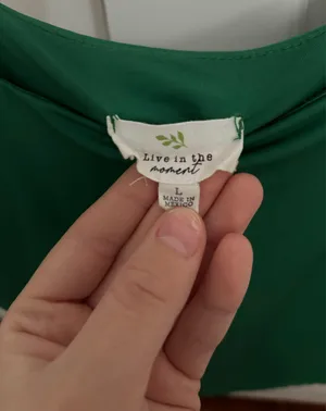 Green Tank Live in the Moment Square Neck Top thumbnail 2