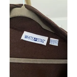 WHITE STAG Button-Up Lumberjane‎ Shacket Chocolate Brown Cozy Lounge Autumn Warm thumbnail 6