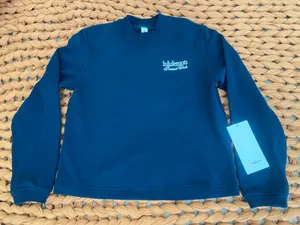 Lululemon Cotton French Terry Crewneck Tennis Club size S True Navy/White NWT thumbnail 1