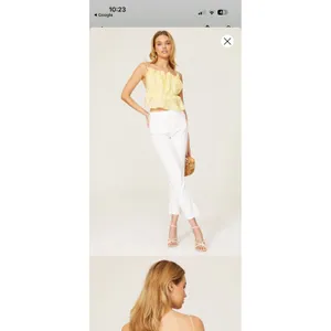 Bardot Margo Barely There Open Back Ruffle Top Yellow Large US 8 thumbnail 14