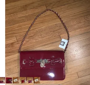 Anne Klein New red  patent bag. thumbnail 2
