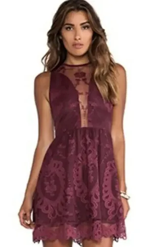 For Love & Lemons Lulu‎ Lace Mini Dress thumbnail 1