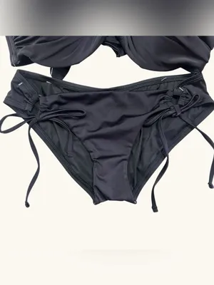 A. Che Black Underwire Bikini Set T4 32DD 34D 36C 38B Medium Bottom NWOT Size undefined thumbnail 5