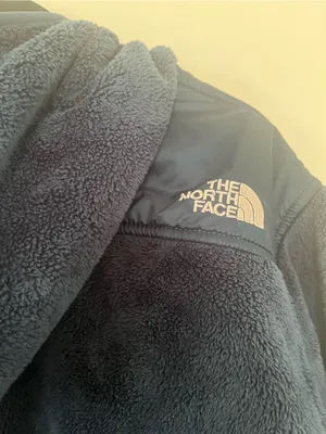 The North Face Blue Hooded Fleece Jacket Womens Large Fuzzy Plush Full Zip thumbnail 7