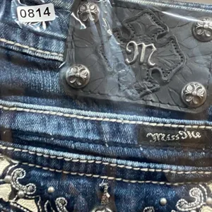 Miss Me Jeans Women's Size 26 Skinny style Denim Embellished‎ flap Pockets thumbnail 13