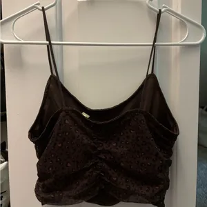 Pacsun Cheetah Ruched Crop Top thumbnail 2