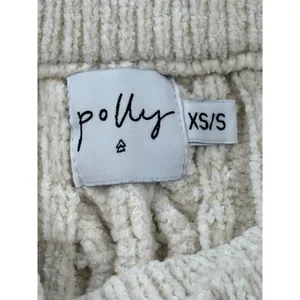 Polly Cable Knit Pants XS/S Beige Drawstring Cozy‎ Lounge Casual Knitwear thumbnail 5