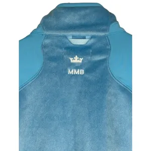 Peter‎ Millar Full Zip Fleece Vest Womens M Blue Sea Island Golf Warmth Hybrid thumbnail 4