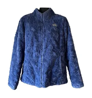 The North Face blue gray mossbud swirl reversible jacket top women’s M thumbnail 1