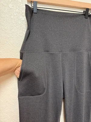 HALARA High-Waist Dark Gray Flare Pants Size 1X thumbnail 3