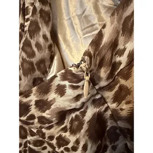 Love 21 Women Brown Leopard Print Maxi Skirt XS High Waist Lined Animal‎ Print thumbnail 4