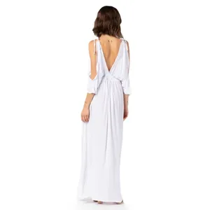 Tiare Hawaii Pez‎ Cantina Dress in White thumbnail 3