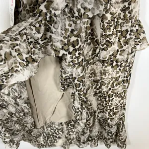Bardot NWT Animal Print Strappy Layered‎ Dress Tiered Ruffle Women’s Size 4/XS thumbnail 6