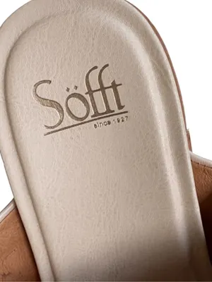 Like New Sofft Leather Essie Sandals Cream Size 9.5 thumbnail 3