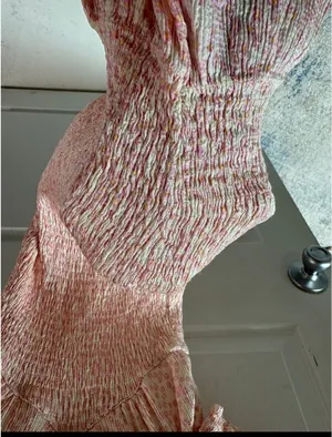 ZARA Ruched Dress Mini Floral thumbnail 4