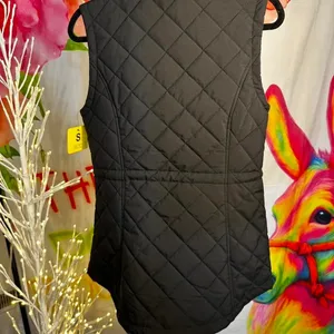 B122 Nautica black quilted vest with zipper pockets Size S thumbnail 4