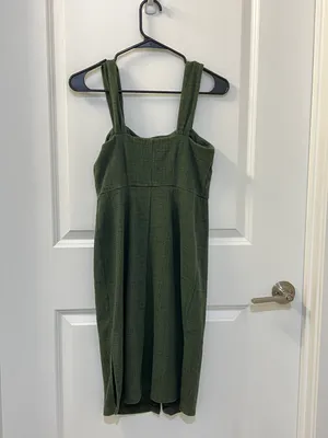 Madewell Green Dress in Size XXS thumbnail 4