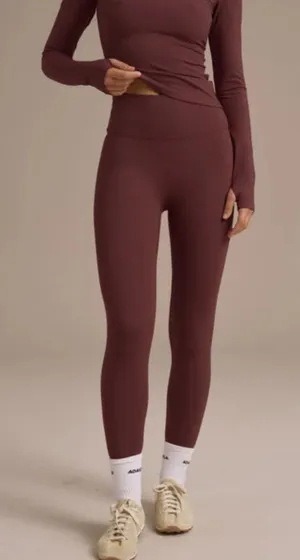 Adanola Deep Burgundy Leggings sz S thumbnail 1