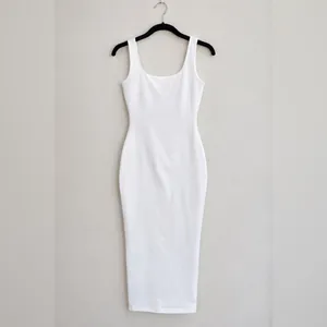NWT Naked Wardrobe Midi Sculpt Dress White Plus Size New thumbnail 2