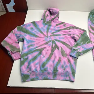 Von Dutch Rhinestone Tie Dye Jogger Hoodie Set Olive Green Pink Purple Small‎ thumbnail 15