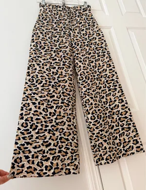 Anthropologie Maeve The Ettie Knit High-Rise Crop Wide-Leg Pants, Size 25 thumbnail 9